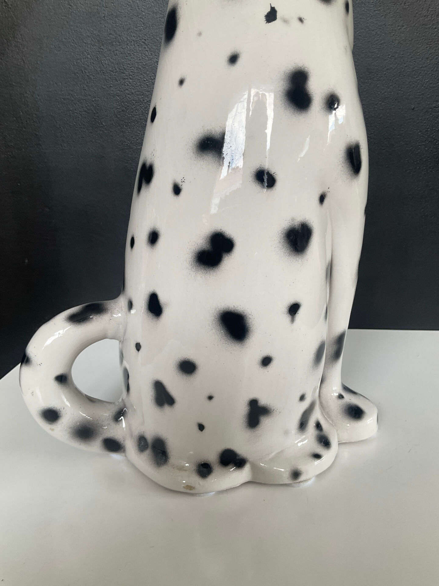 Large Dalmatian in Italian ceramic from the 1970s.