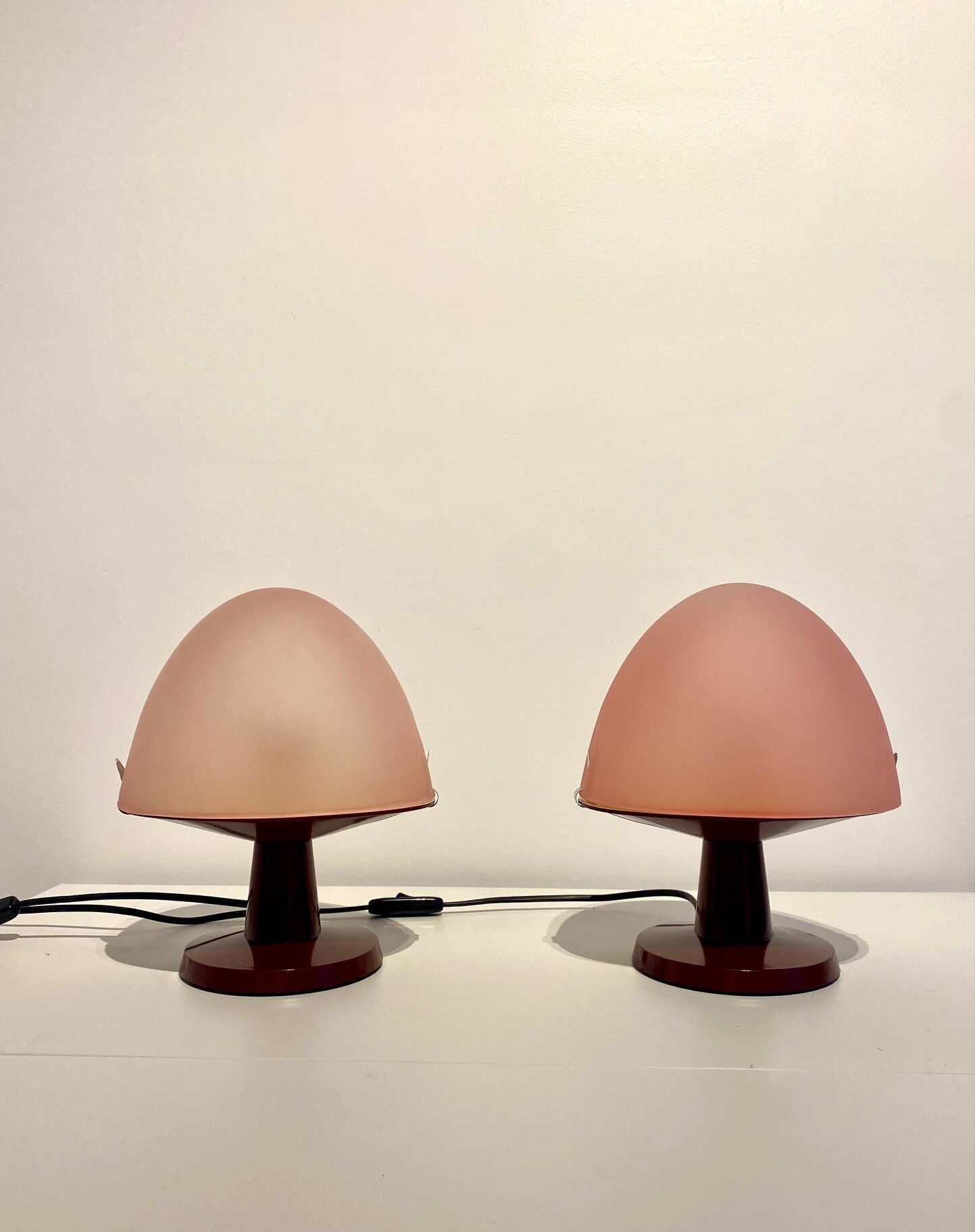 Pair of Dolly lamps by Franco Mirenzi for Valenti Luce, 1970's