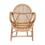 Vintage rattan armchair 1960s
