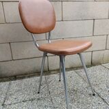 8 vintage chairs in skaï