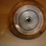 Turned wooden lamp base.
