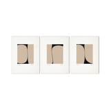 Set of 3 abstract giclee prints, A3