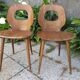 Paire de chaises en bois Baumann vintage