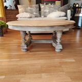 Restored oak coffee table