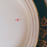 Assiettes plates Céranord, modèle Kléber