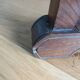 Armchair Curule Dagobert wood and rattan canning