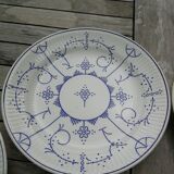 Ensemble de 9 assiettes plates Copenhague de Royal Boch