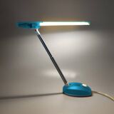 1990s Gorgeous Blue Table Lamp "Microlight" by Ernesto Gismondi for Artemide. Made in Italy