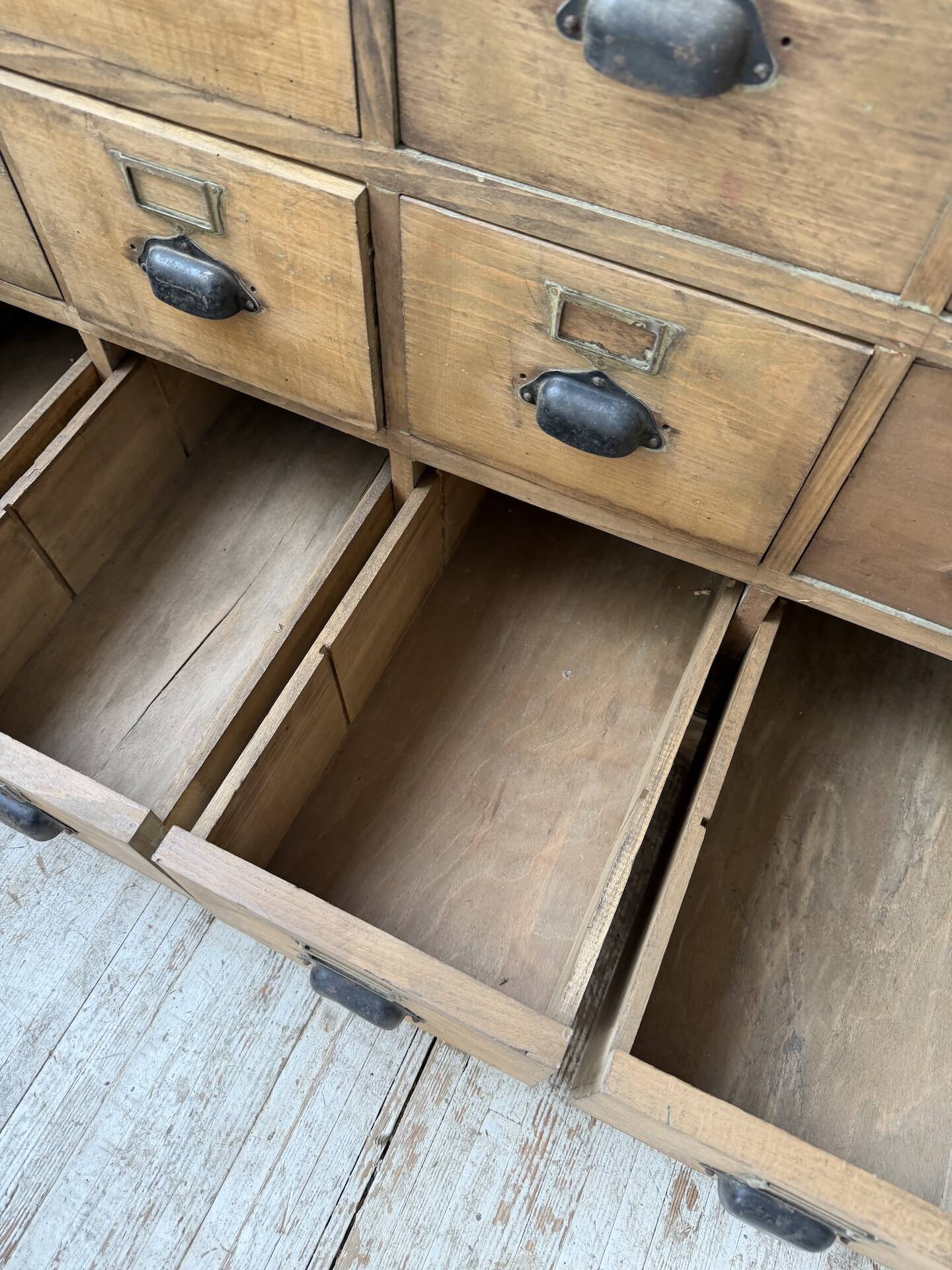 1950s pine workbench XL 160cm