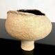 Sculptural studio ceramic art pottery vase, Germany 1966