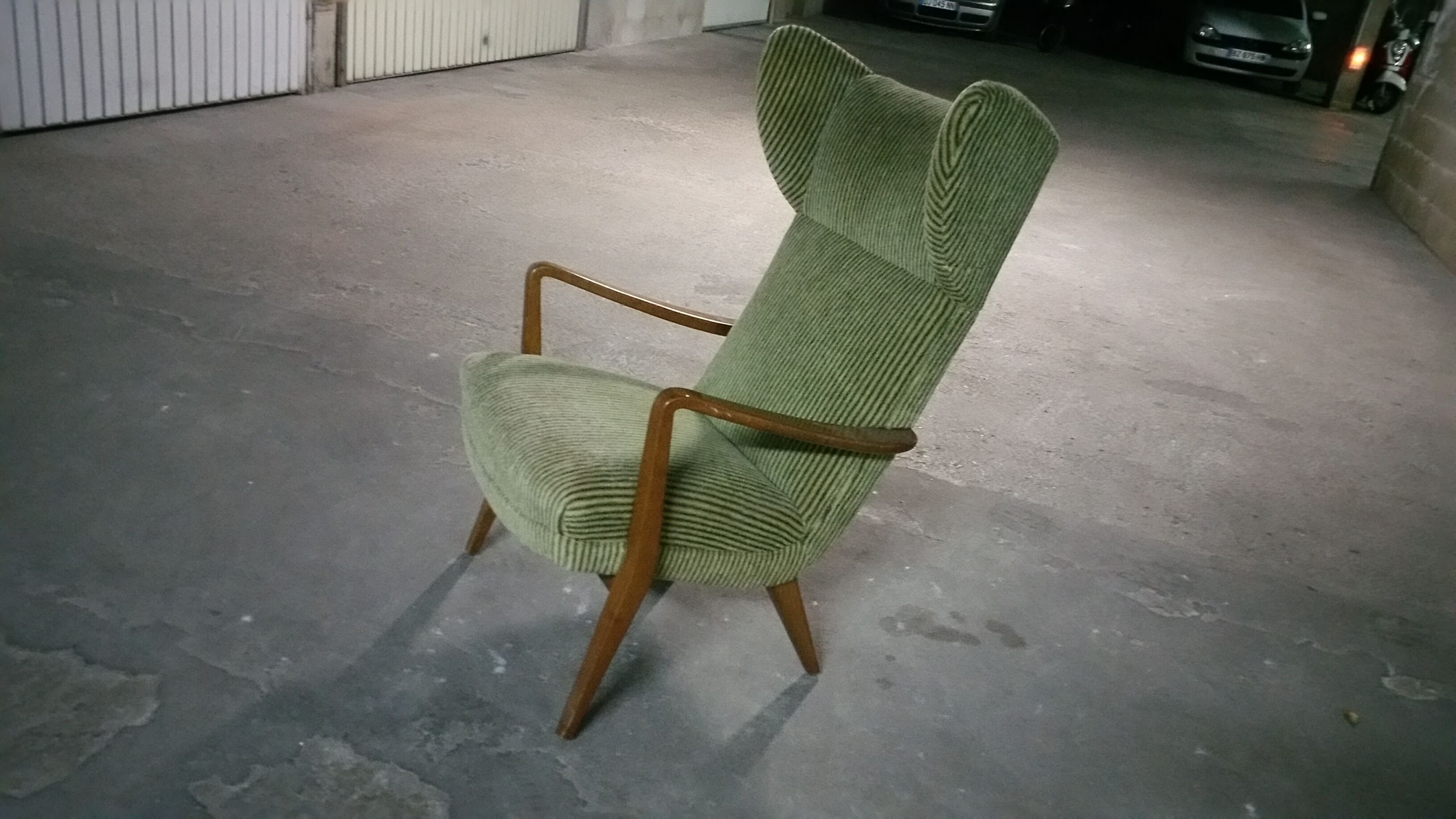 Fauteuil Bergere scandinave wing chair