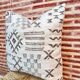 Handmade Berber wool cushion: Moroccan Kilim cushion (45x45cm)