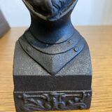 Paire de chenets anciens en fonte