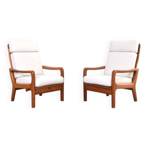 Chaises longues en teck - juul