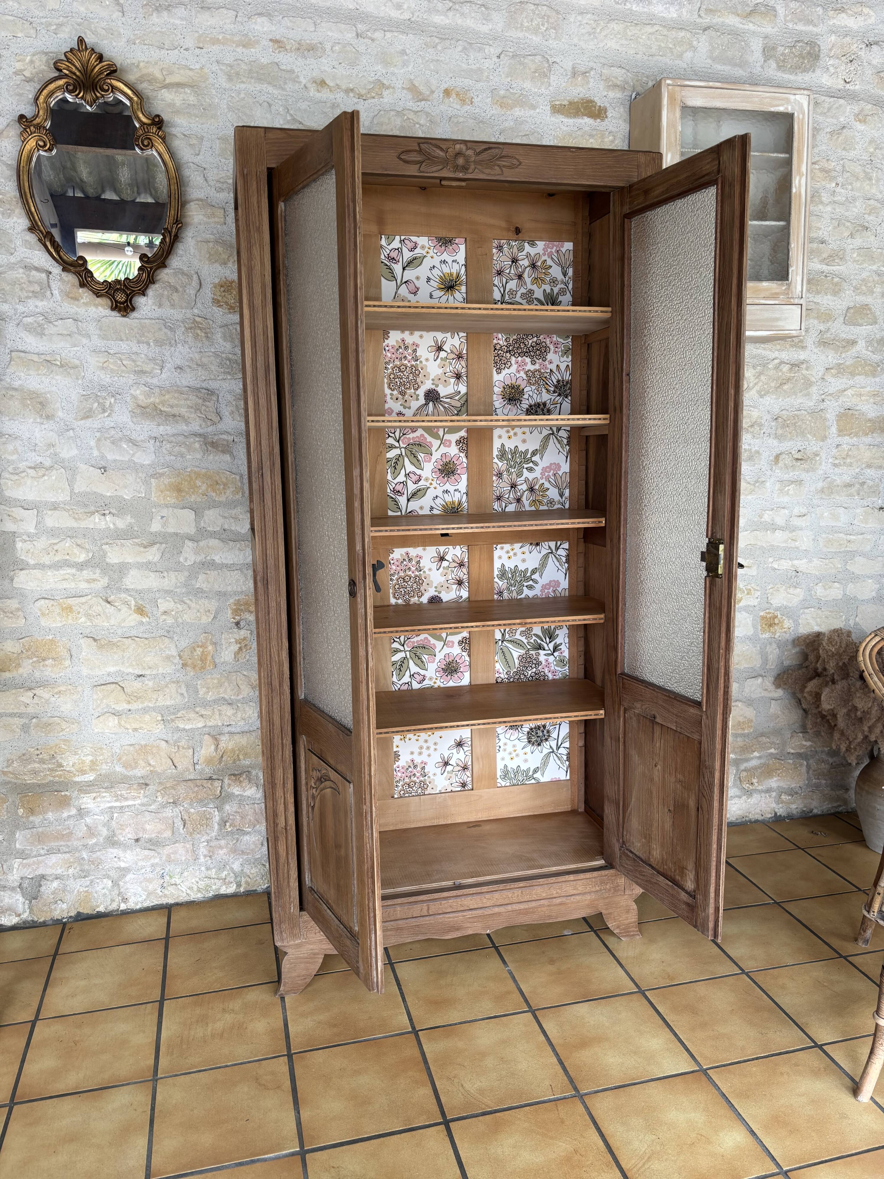 Showcase, Art Deco style bookshelf restored