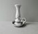 Cellar rat candle holder in white enamel stoneware, 60s-70s