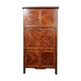 Secretary guillotine Louis XVI era in marquetry around 1760-1780