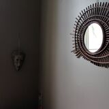 Vintage rattan mirror 'ortf'