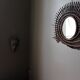Vintage rattan mirror 'ortf'