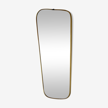 Miroir rétroviseur forme libre vintage 50/60 - 28x80cm