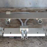 Vintage wall light, chrome steel wall light, Jean Gandelin wall light