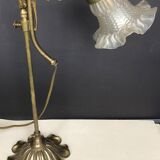 Art Nouveau bronze lamp