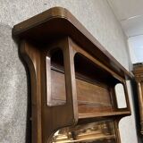 Art Nouveau corridor mirror in mahogany circa 1900