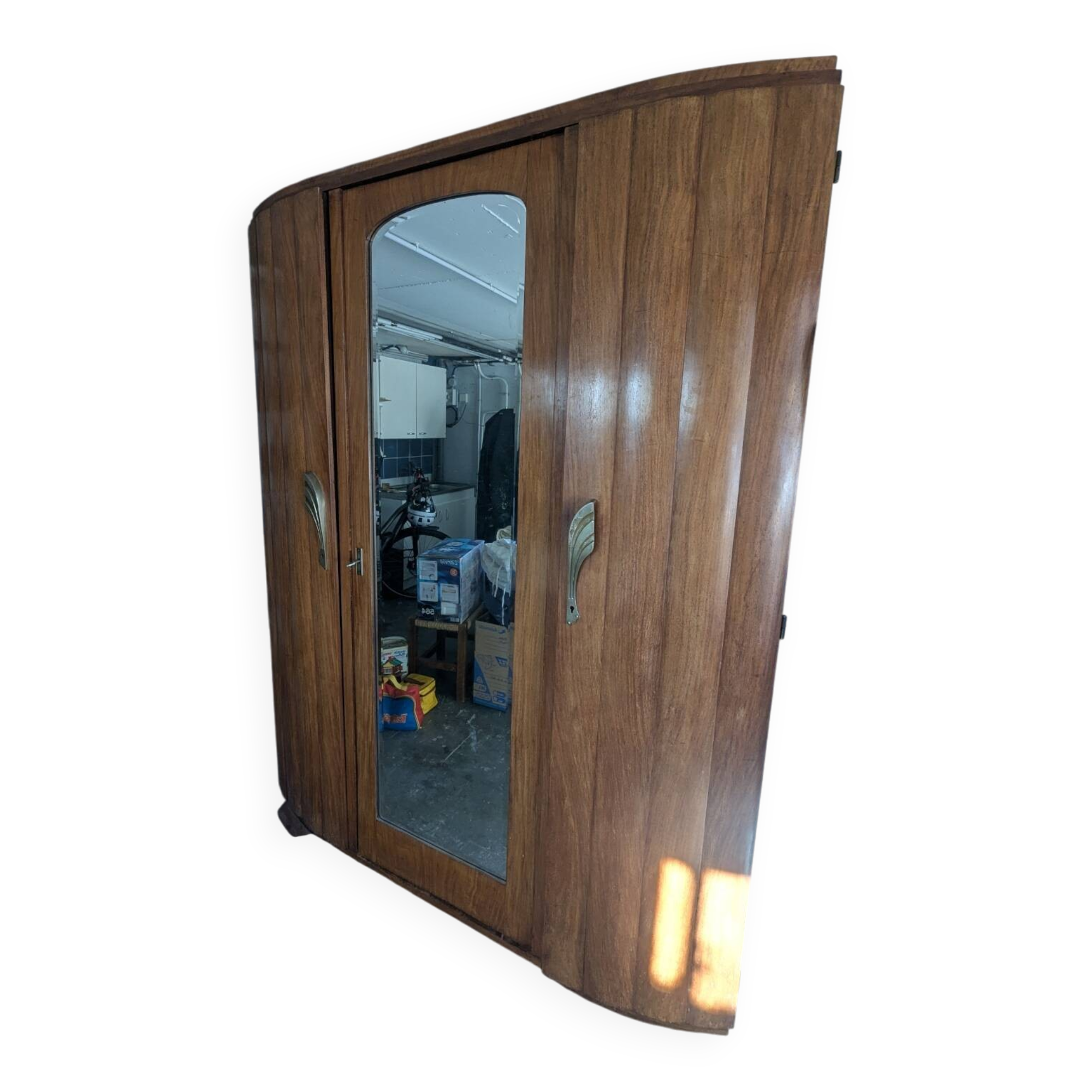 Wardrobe with mirror