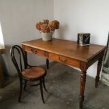 Oak farm table, wooden desk