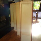 Old screen 9 wooden panels