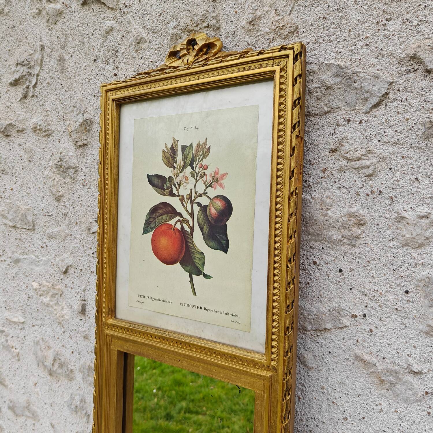 Small antique Trumeau mirror