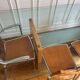 Italian architect's table Segis, 14 mm glass / wood / steel, fine year