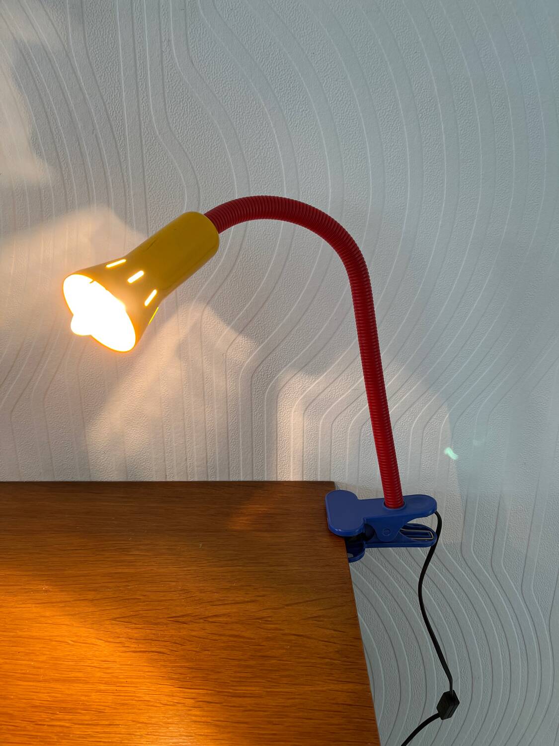 Lampe articulée de bureau avec pince Vintage