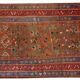 Handmade antique Persian Kurdish rug 122cm x 231cm 1880s - 1B415