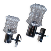 Pair of vintage Targetti wall lights from Italy.