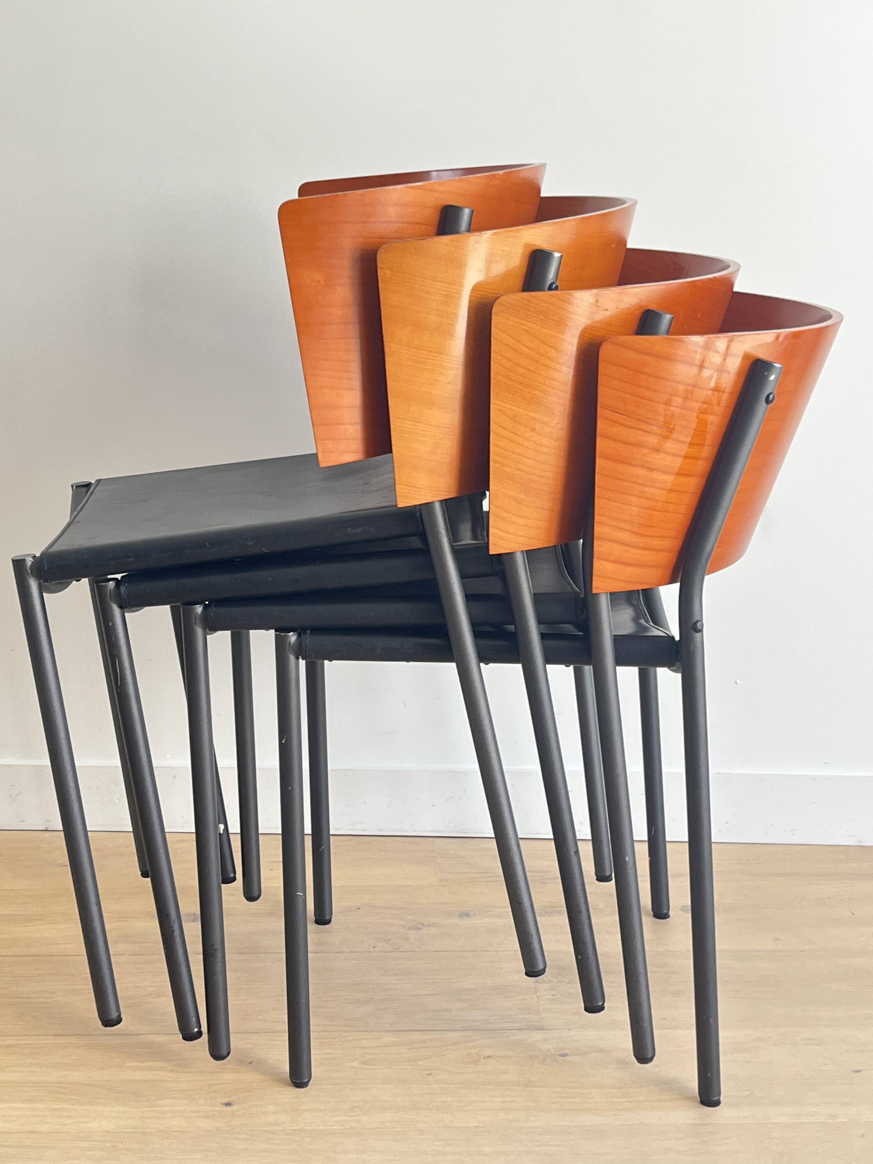 4 Lila chairs by Philippe Starck for XO
