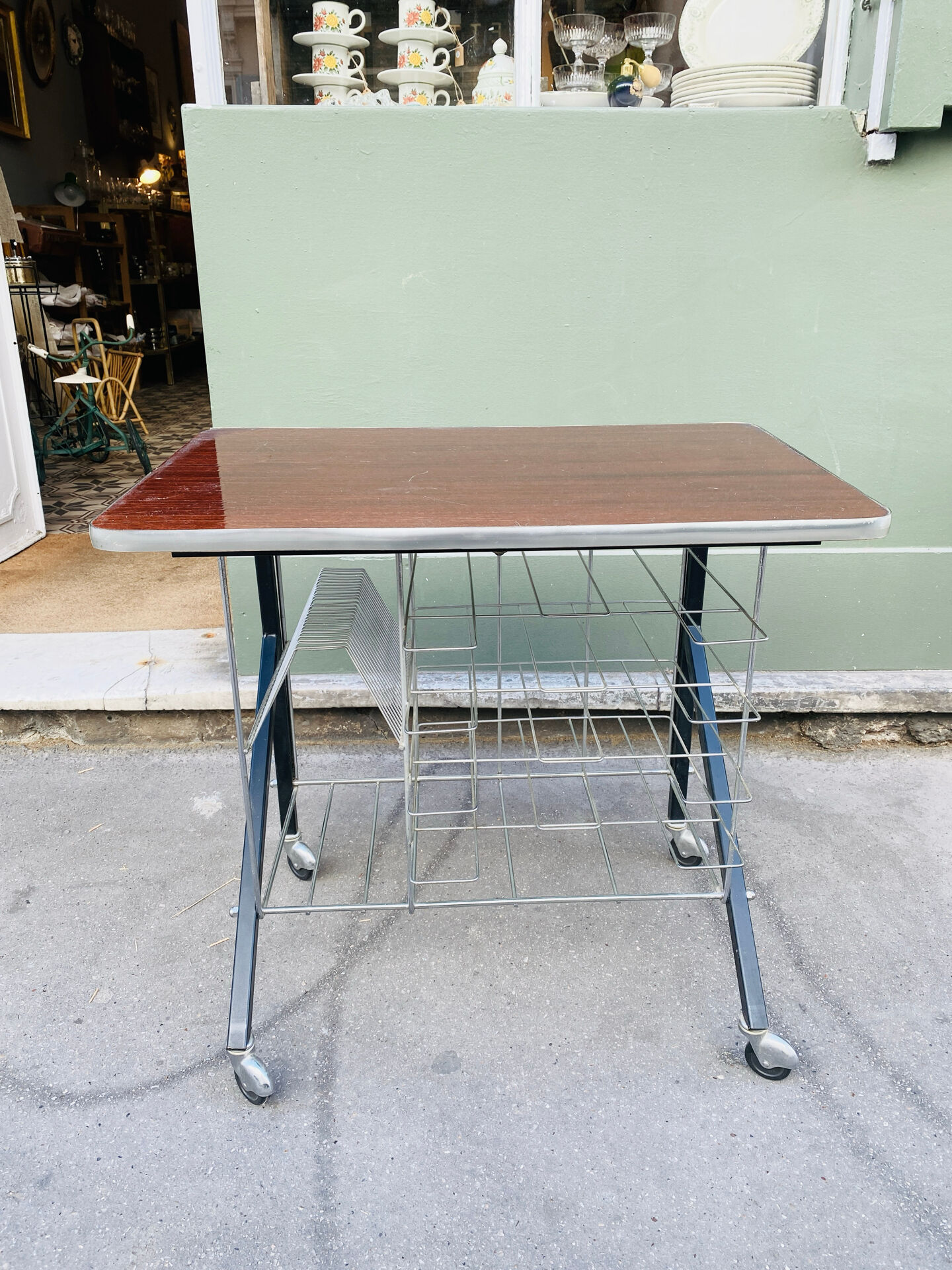 Sideboard / vinyl storage unit on wheels
