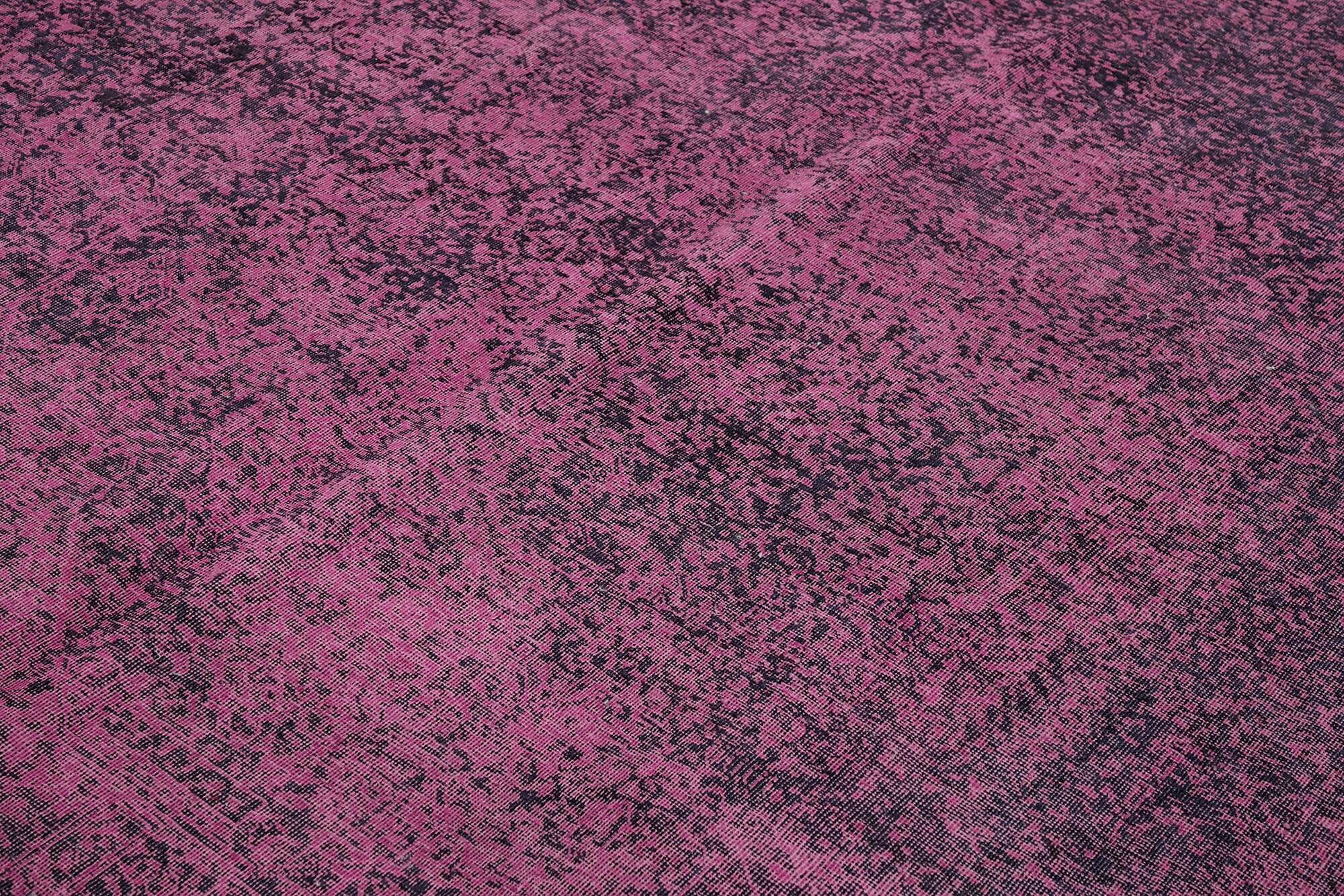 Handmade Turkish Decorative 1980s 284 cm x 380 cm Pink Wool Carpet