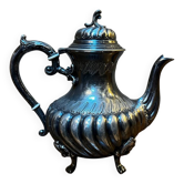 Théière en métal argenté