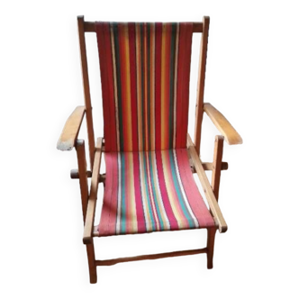 Folding camping armchair chair 1950 60