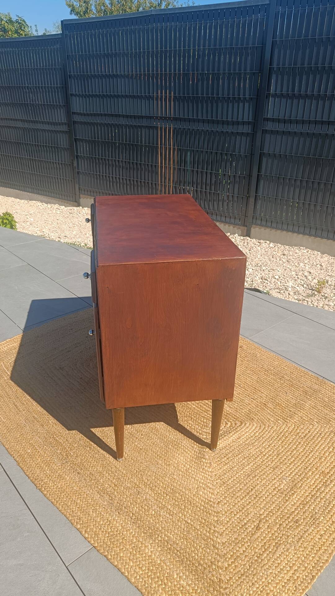 Bureau vintage artisanal en bois