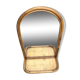 Rattan mirror 40x65cm