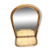 Rattan mirror 40x65cm