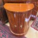 Antique Biedermeier Demi-Lune Mahogany Cabinet 1820