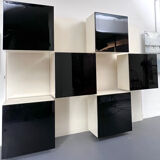 Mid-Century Modern backlight wall modular system by Acerbis. Italy 1970s
