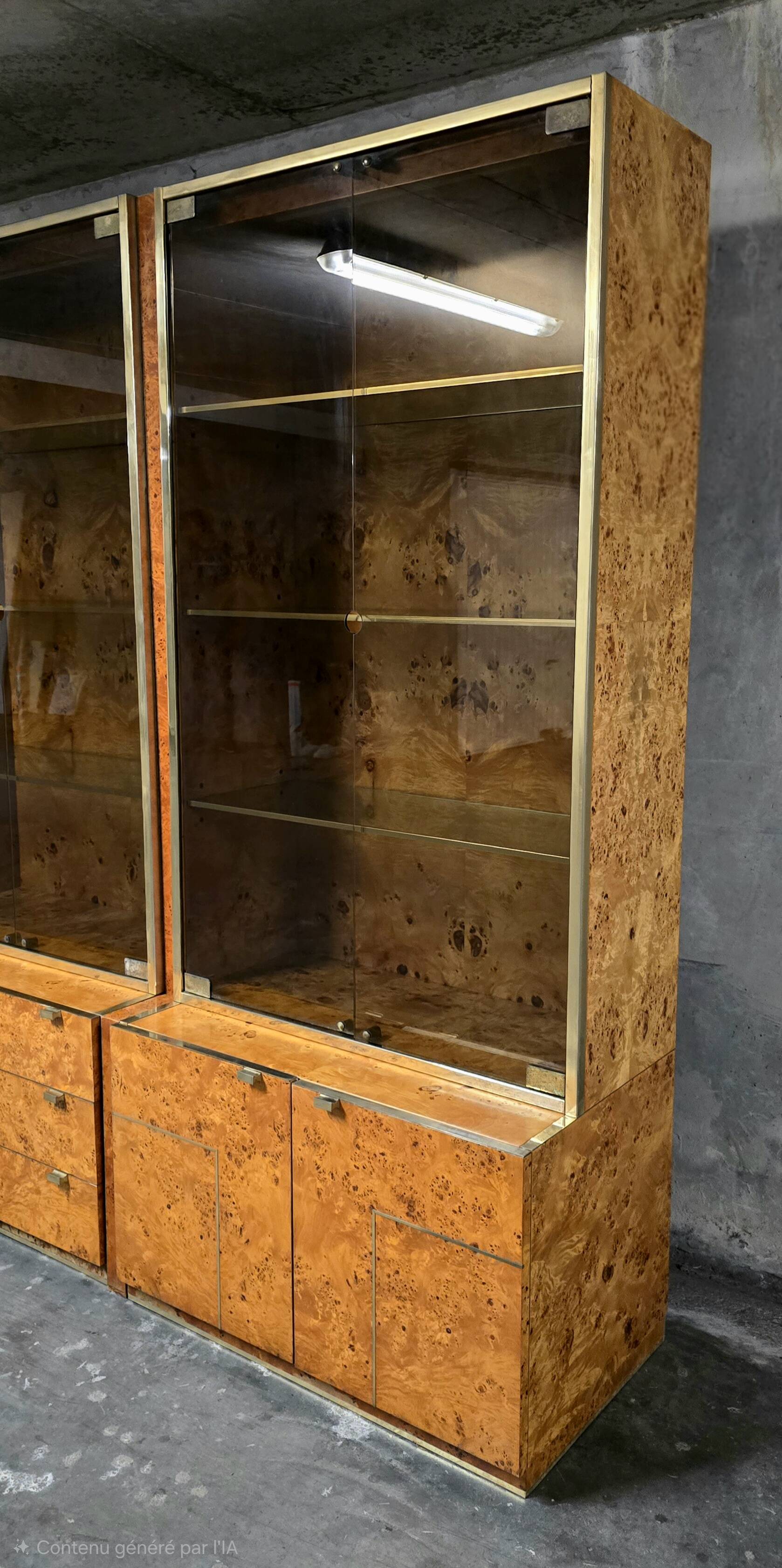 Display cabinet set designed by Jean-Claude Mahey for Roche Bobois 1970