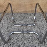 Vintage auxiliary coffee table 70s Bauhaus style