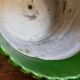 Flower pot and saucer in slip by G. De Bruyn 19th century
