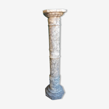 Gray marble column