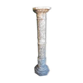 Gray marble column